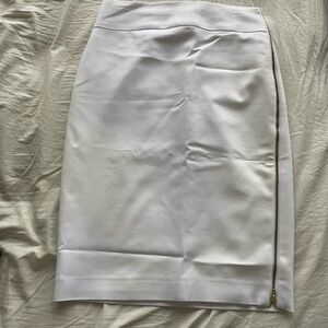 White Express Pencil Skirt